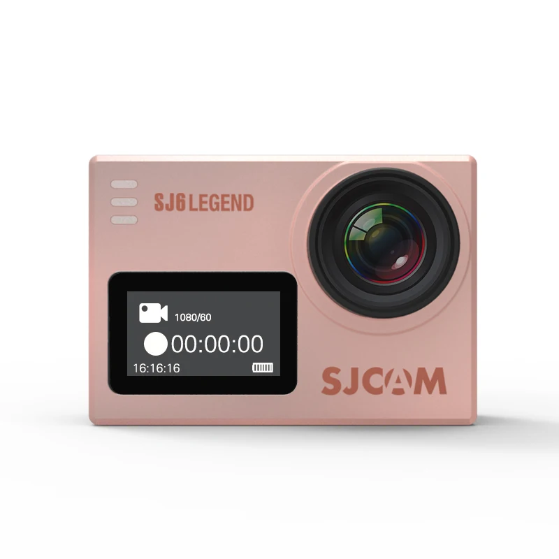 SJCAM SJ6 Legend 2' сенсорный экран дистанционный экшн-шлем Спортивная DV камера водостойкая 4 к NTK96660 16MP RAW с фронтальным экраном - Цвет: ROSE