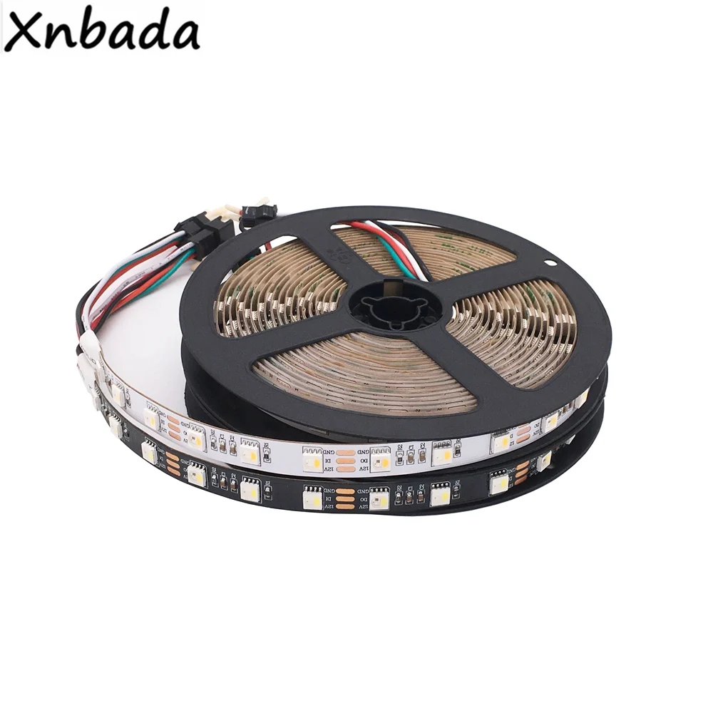 DC12V SK6812 5050SMD RGBW(аналогичный WS2812b) 4 в 1 60 светодиодов/Pisxels/m; индивидуальная Адресуемая Светодиодная лента IP30/IP65/IP67