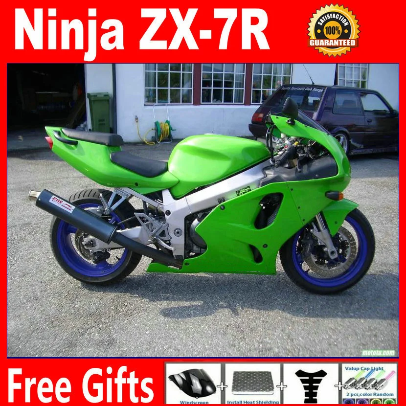 Хит продаж зеленый обтекатель для мотоцикла 96 97 98 99 00 01 02 03 Kawasaki