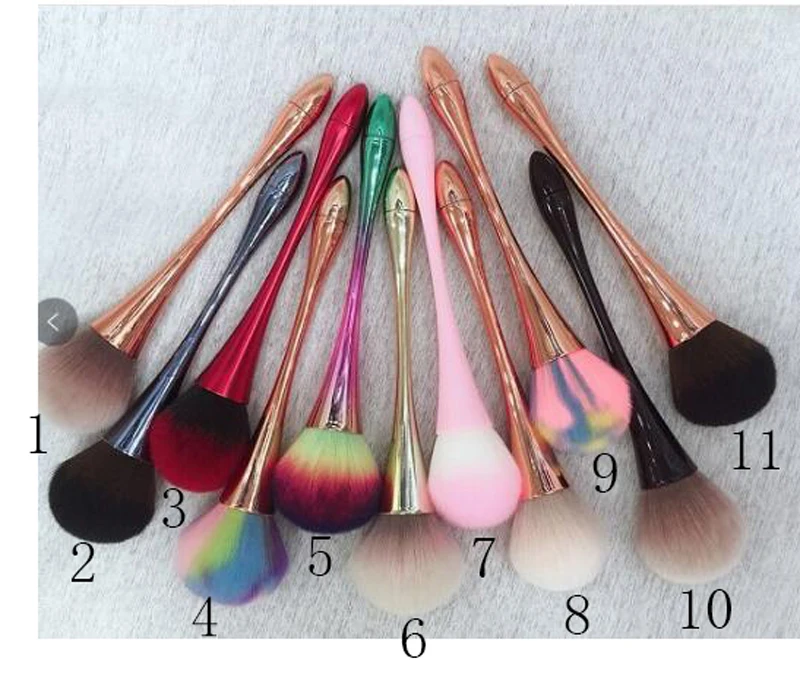 

1 * Nail Dust cleaning Brush (2/3colors )Nail Cleaning Brush Gradient Dust Glitter Powder Remover Pen Manicure Nail Art Tools