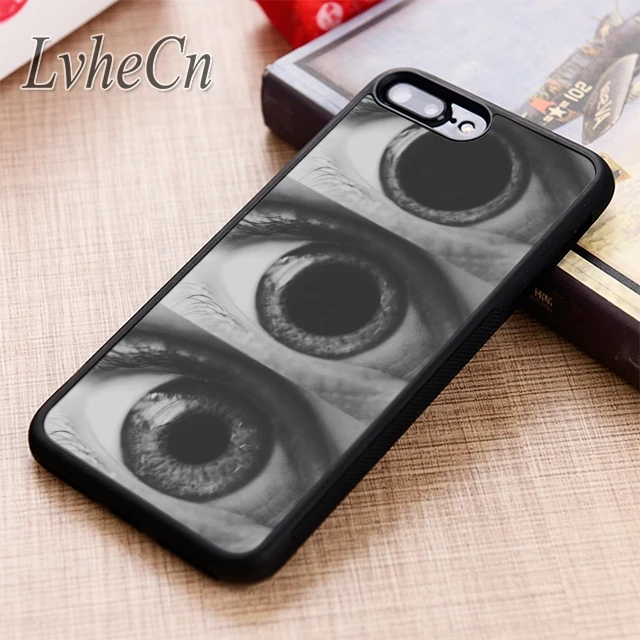 

LvheCn Drugged Eyes phone Case cover For iPhone 6 6S 7 8 X XR XS max 5 5S SE Samsung Galaxy S5 S6 S7 edge S8 S9 Plus