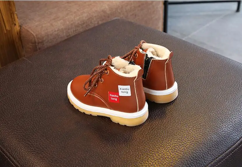 Children's plus velvet snow boots-18