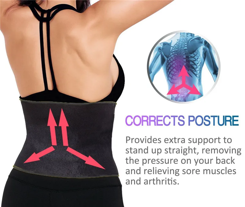 SEXYWG Sport Yoga Shirt Women Slimming Hot Waist Trainer Body Modeling Belt Tummy Underbust Strap Gym Running Jogging Sportwear (9)