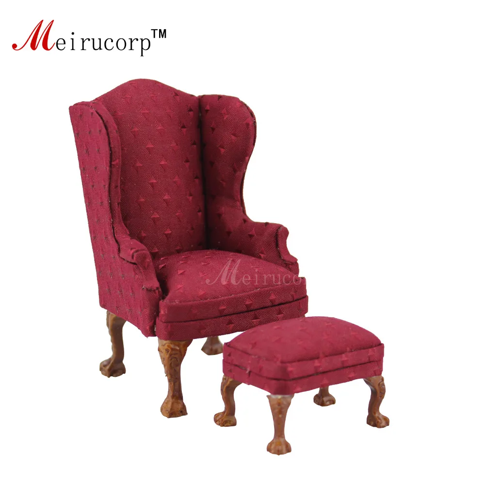 dollhouse chair and ottoman