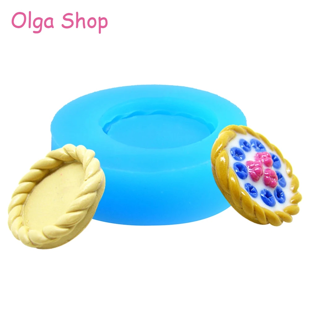 

GYL123 22mm French Twisted Hollow Pie Shell Tart Bottom Silicone Mold Candy Chocolate Fondant Resin Jewelry Making Earring