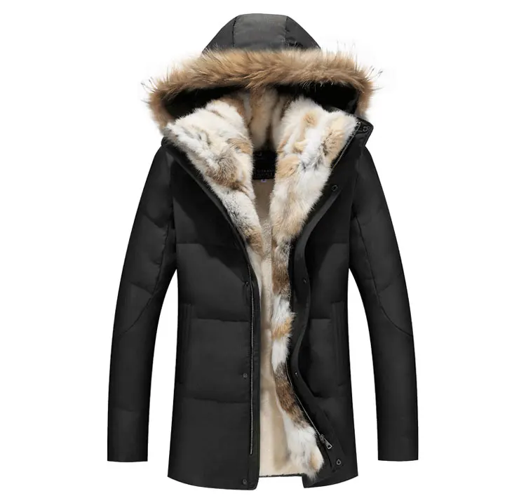 Толстая мужская зимняя куртка-пуховик с капюшоном и шерстяной подкладкой, мужские Длинные парки, женские пуховые пальто с меховым воротником, ветровка, роскошная зимняя куртка