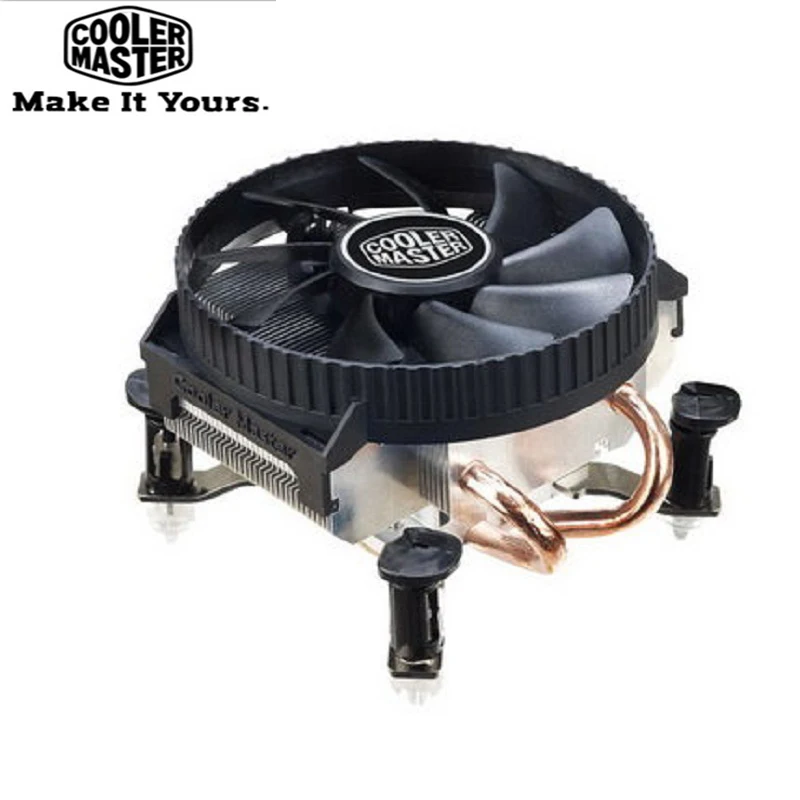 Кулер Master V200 TDP95W 2 тепловые трубки кулер для ЦП HTPC 90 мм тихий охлаждающий