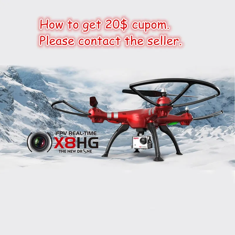 Buy Cheap Syma X8HG drone with camera HD 1080P Professional RC Drone Big Quadcopter RC Helicopter VS Vs MJX X101 Syma X8 X8G X8C X8W