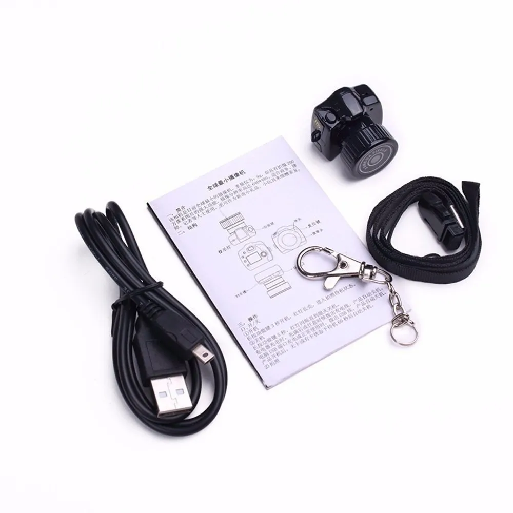 Tiny Mini Camera HD Video Audio Recorder Webcam Y2000 Camcorder Small DV DVR Security Secret Nanny Car Sport Micro Cam with Mic