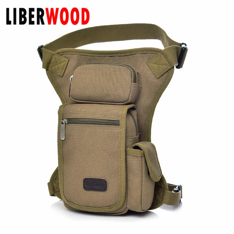 

Rullar Canvas Hiking Waist Fanny Pack Tactical Drop Leg Bag Purse Running Waist Belt Hip Bag Outdoors Tactical Waist Fanny Pack