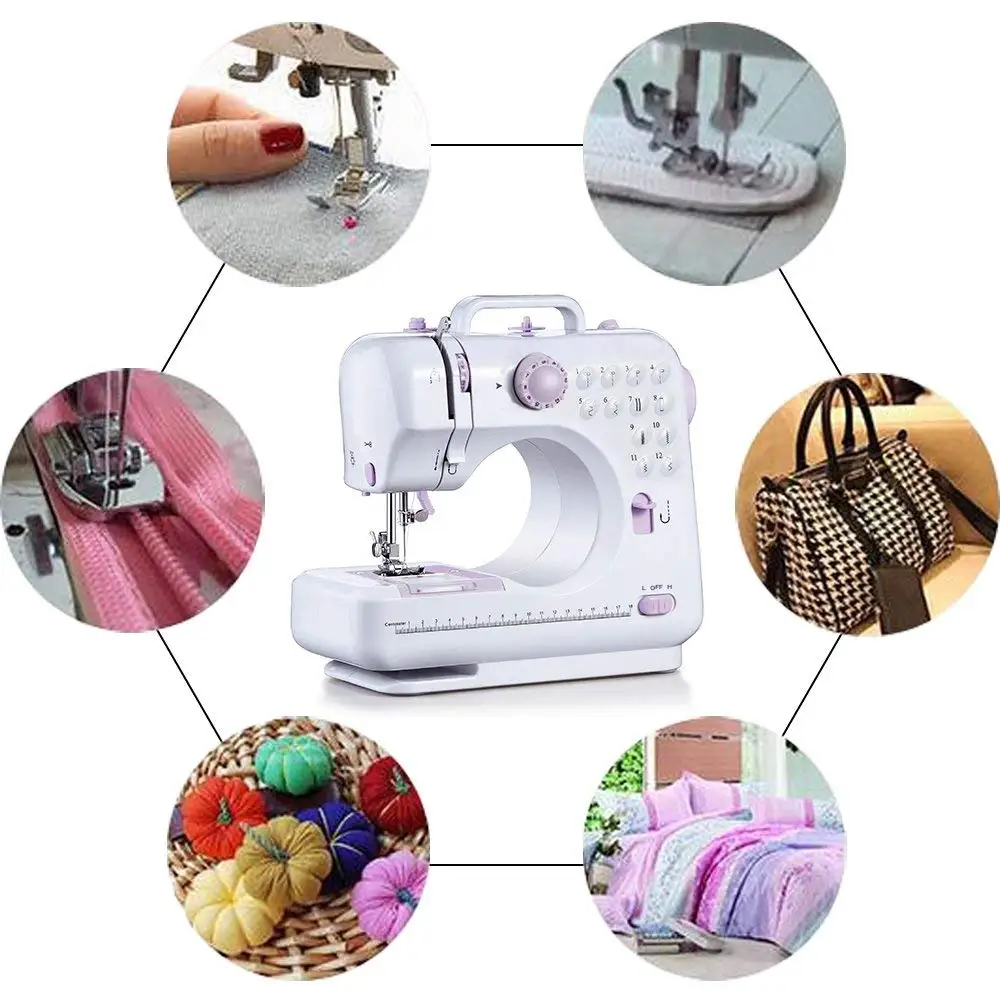 

Multi-functional Household DIY Sewing Machine with 12 Kinds of Stitches to Meet Different Sewing Needs, Easy and Safe to Use