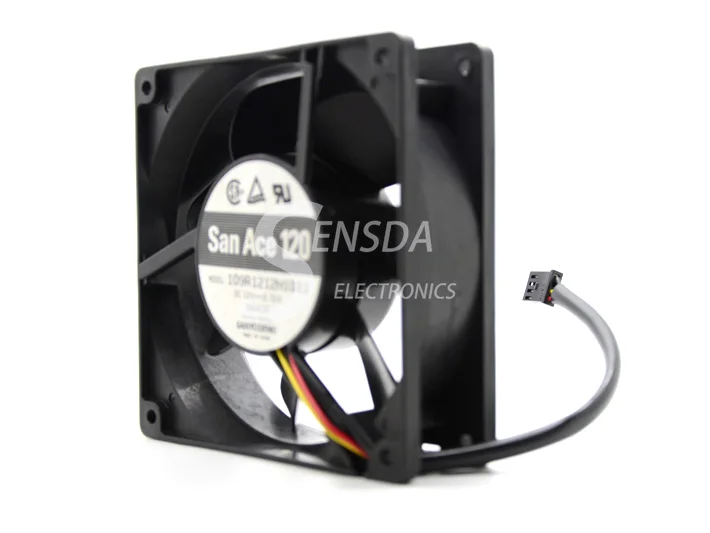 Для Sanyo 109R1212H1011 DC 12V 0.52A Вентилятор охлаждения сервера 120X120X38mm квадратный