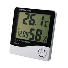 Mini font b Digital b font LCD Temperature Humidity Meter font b Clock b font Indoor
