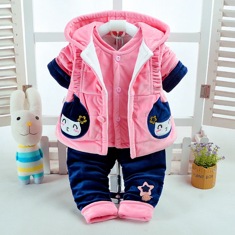 Newborn Baby Girls Clothing Set Infant Baby Tracksuits for Girls Kids