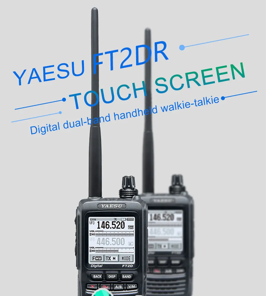 Общие рации для YAESU FT2DR двухдиапазонный 140-174/420-470 МГц FM Ham двухсторонний радиоприемопередатчик YAESU FT2RD Walkie Talkie