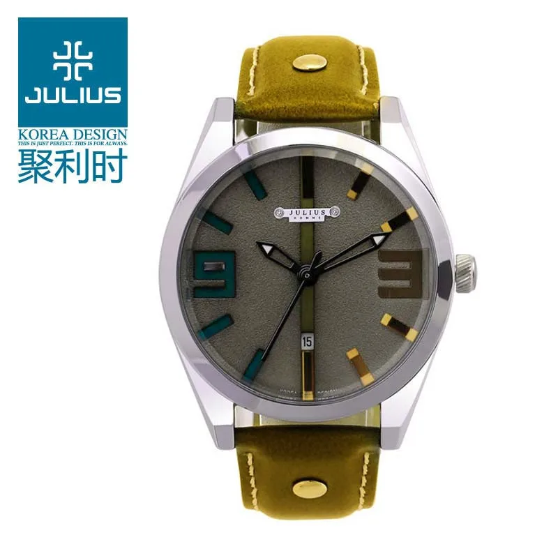 Julius Homme Men s Wrist Watch Quartz Hours Top Fashion Retro Dress Bracelet Leather Boy Birthday