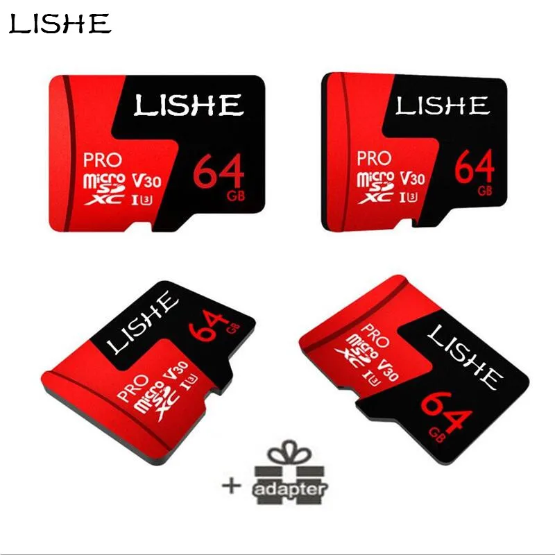 LISHE V30 Pro 64GB 128GB C10 microSDXC UHS I Memory Card micro SD Card