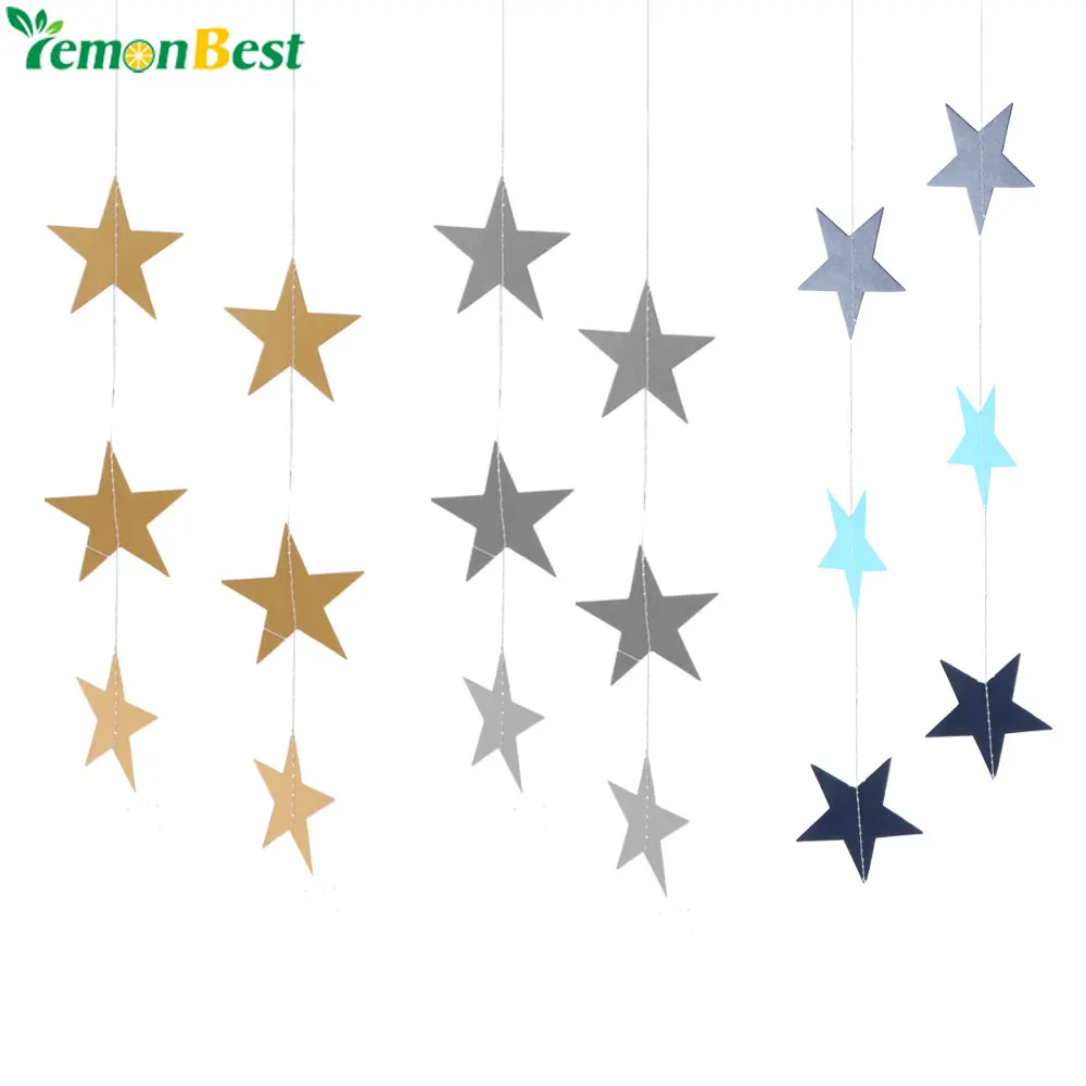 Home Decor Wall Hanging Paper Stars Decorations 4m Twinkle Star Shaped Garlands Birthday String Chain Home Decor Wall Hanging Paper Stars Decorations 4m Twinkle Star Shaped Garlands Birthday String Chain