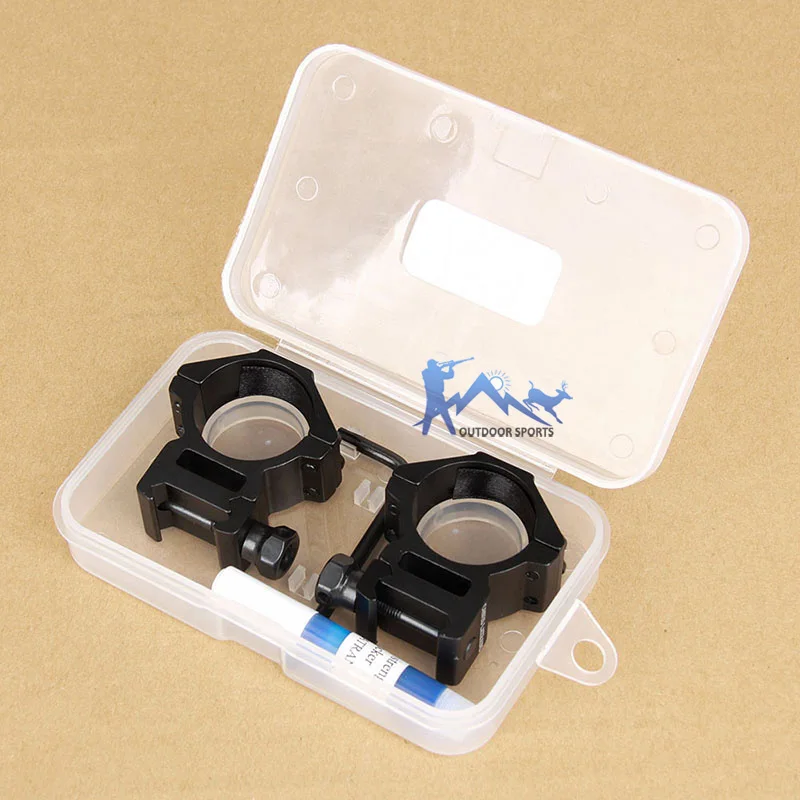 Canis Latrans Airsoft Mount 25/30MM 6063 Aluminum Finish Coating Anodic Oxidation Double Wide Scope Mount Accessory OS24-0082B