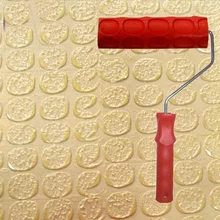 Диатомовых инструменты для липкого грунта разрисованный борд для отделки стен 7 дюймов резиновые tetured ролик с ручкой нет. 055