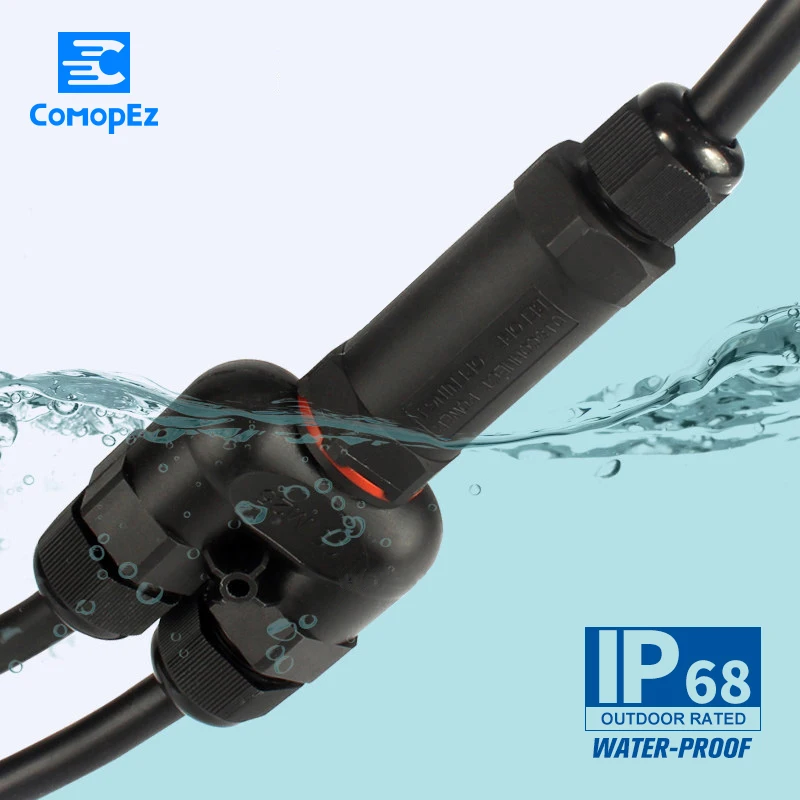 

Wire Waterproof Terminal Connector Y-Type T-Type Quickly Connected 5 pin Sealed IP68 Retardant Junction Boxes 1PC