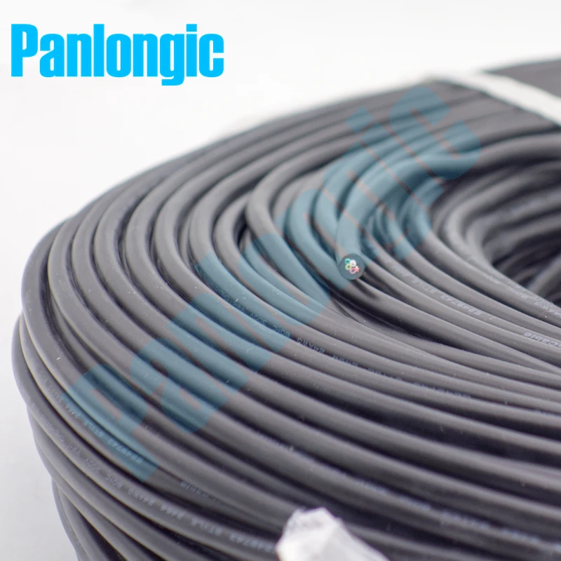 Panlongic 5 метров UL 2464 5C 24AWG ПВХ многожильный провод Луженая медный, экранированный сигнальный провод силовой кабель Электронный Кабель