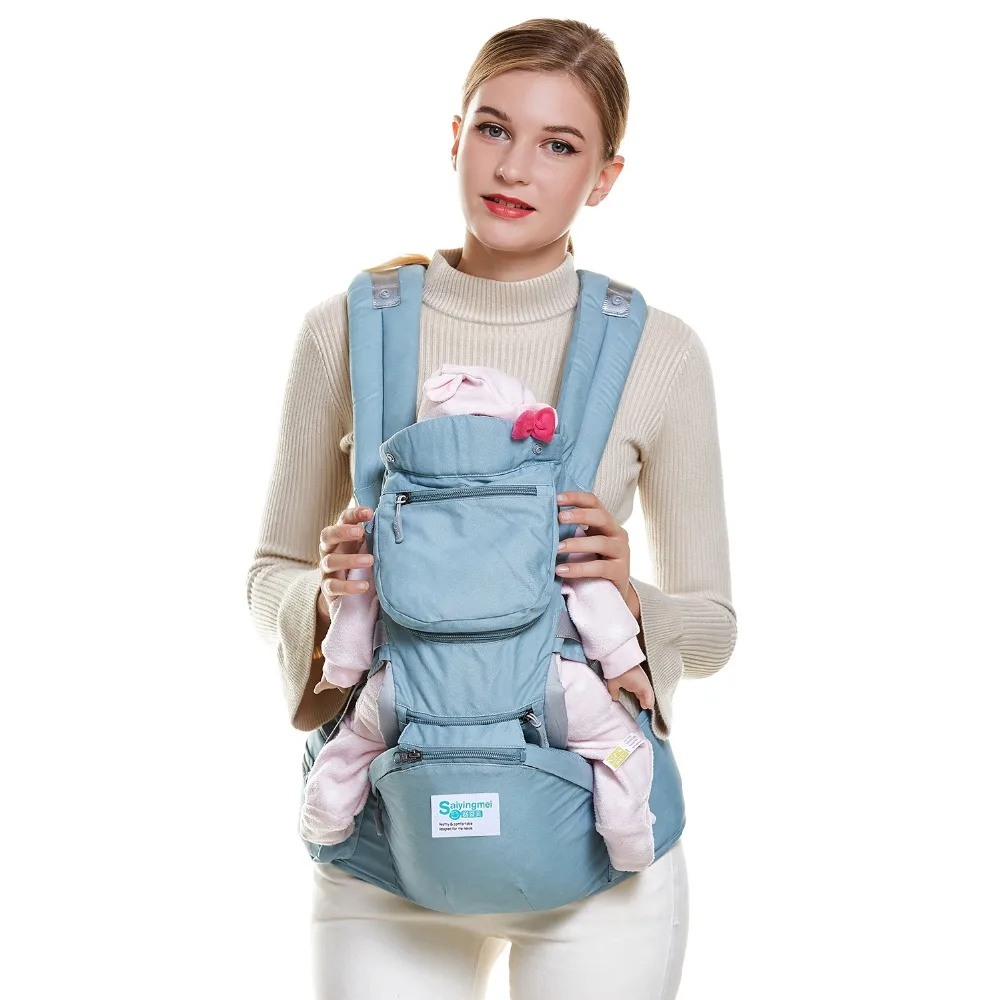 Saiyingmei, эргономичный рюкзак-переноска, Хипсит для новорожденных, для предотвращения О-образных ног, слинг, кенгуру для детей 0-36 месяцев