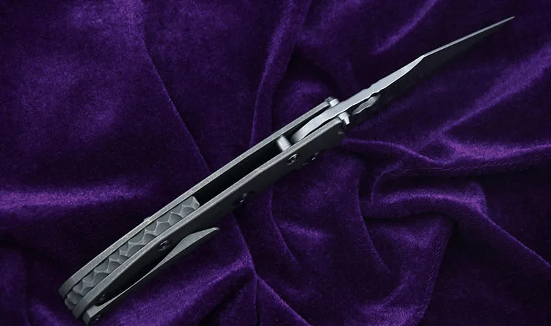 Складной нож LEMIFSHE Stitch Flipper s35vn тактический Клинок с титановой ручкой для охоты