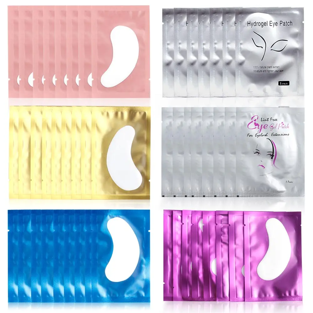 

100Pairs Eye Patch Eyelash Extensions Paper Patches Eyelashes Under Eye Pads Hydrating Eye Tips Sticker Wraps Make Up Tools