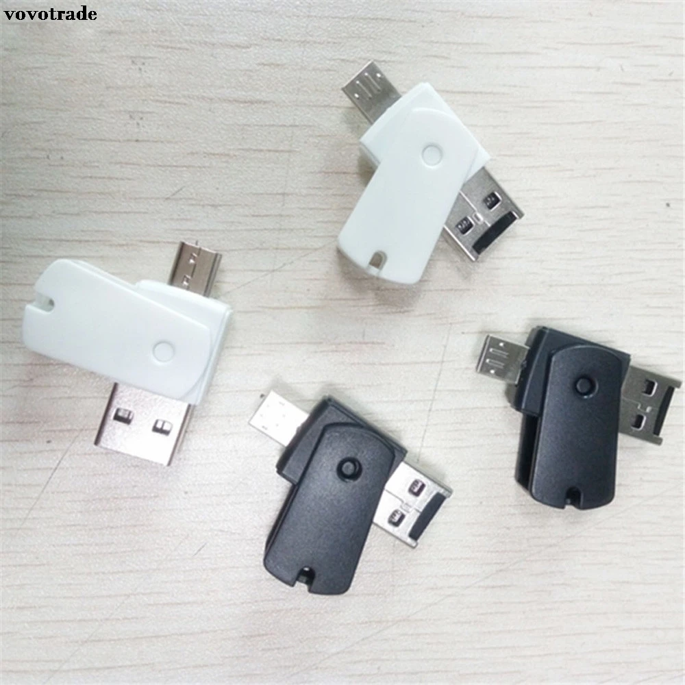Адаптер для считывания карт Micro USB и 2 0 OTG SD TF смартфон Android сотовый телефон