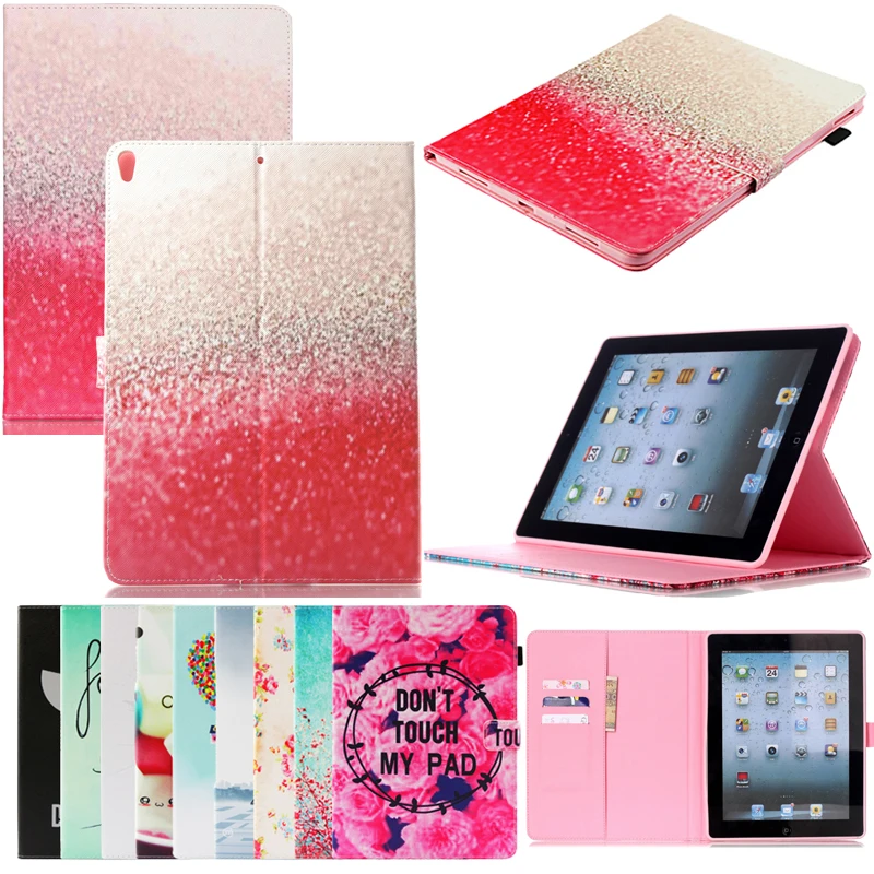 

Tablet A1701 A1709 Funda For iPad Pro 10.5" 2017 Luxury Cartoon Print Leather Wallet Magnetic Flip Case Cover Coque Shell Stand