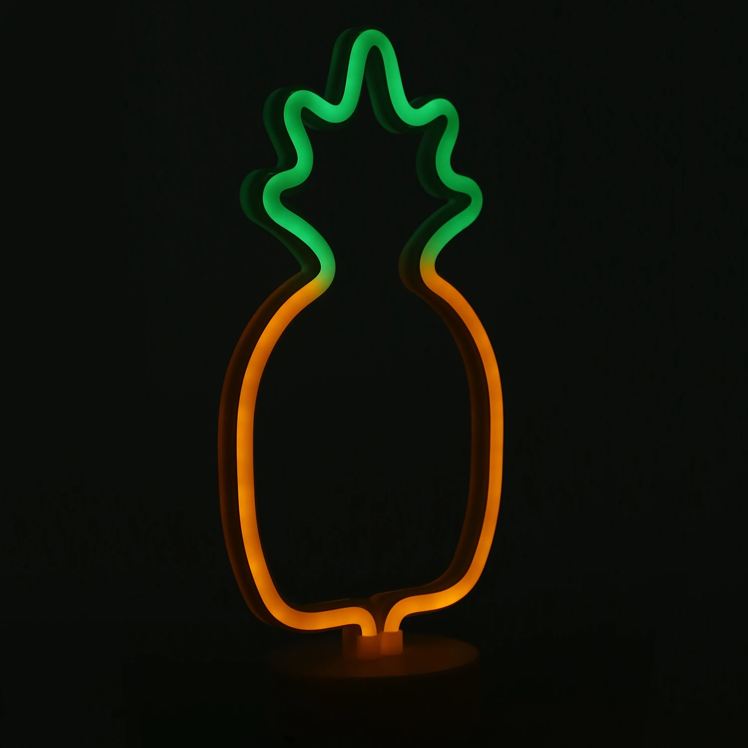 SHGO-ананас неоновые вывески светодио дный светодиодный неоновый свет знак с держателем база вечерние для вечеринок для девочек украшения