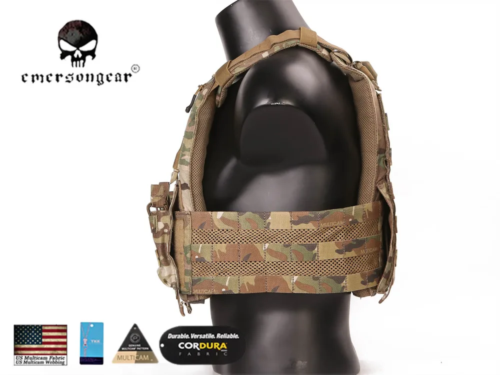 Emersongear 420 несущая пластина тактический жилет открытый стрельба военный Molle Combat 420 жилет EM7362 мультикам черный