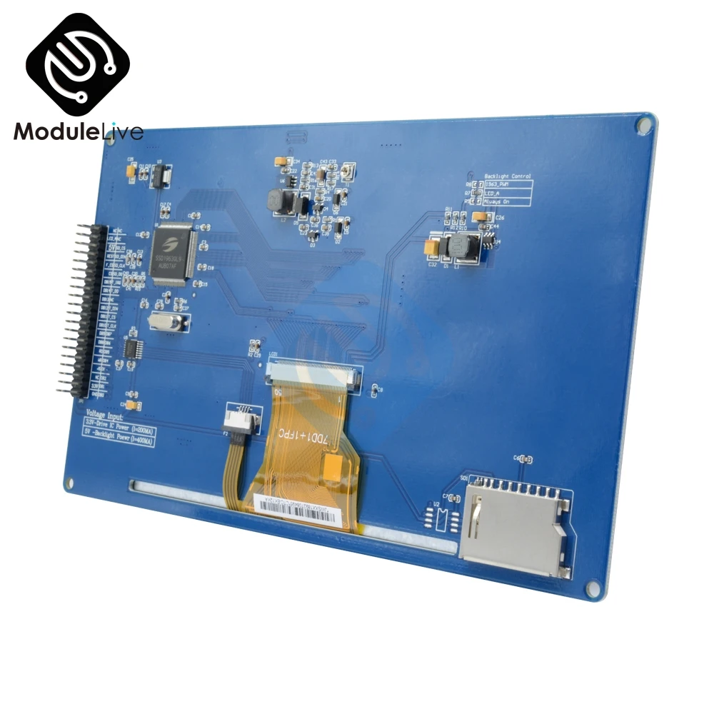 Большой " дюймовый TFT lcd экран 800x480 SSD1963 сенсорный PWM AVR PC модуль контроллера для Arduino Max 3,6 V Высокое качество красочное изображение