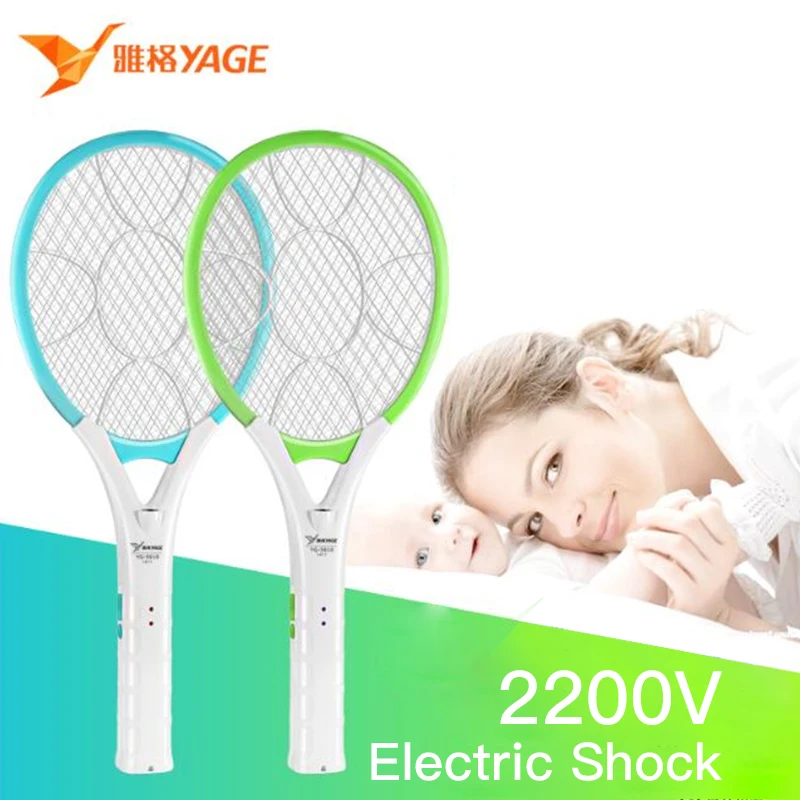 

YAGE Electric Mosquito Swatter Mosquito Killers Pest Control Bug Zapper Reject Racket Trap Home Tool 2200V Electric Shock 400mAh