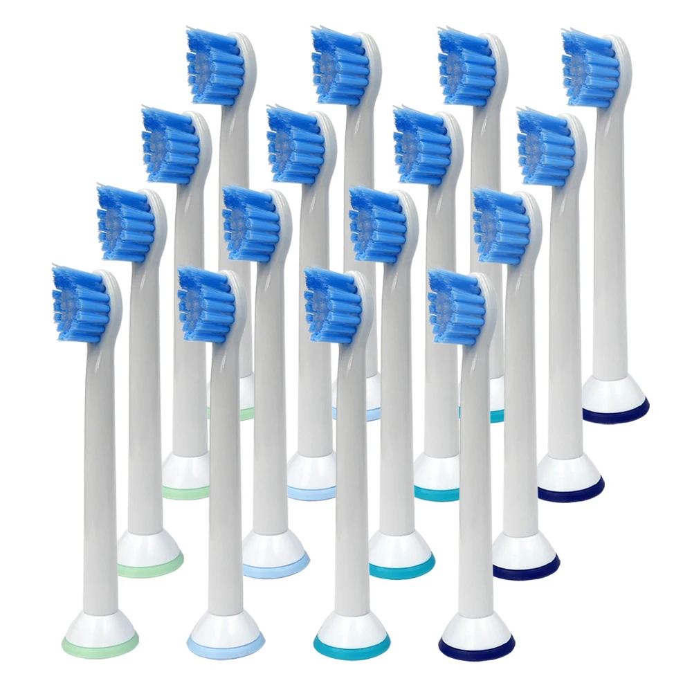 

16PCS Replacement Electric Toothbrushe Heads Soft HX6084 For Philips Sonicare Diamond Clean ProResult Healthy Clean Hydroclean
