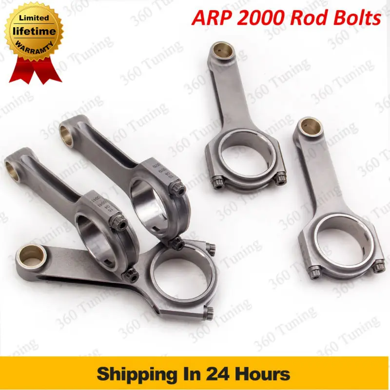 

5x 4340 Connecting Rods for Fiat 2.0 coupe 5 cyl 20V Turbo Conrods Con Rod 145mm Steel Forged Floating Crankshaft TUV Warranty