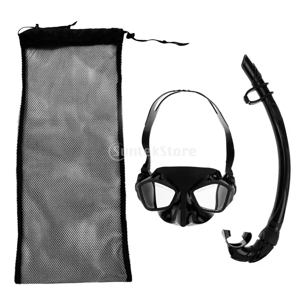 

Scuba Diving Swimming Fin Flipper Shoe Bag + Goggles Mask & Snorkel Set