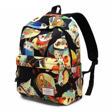 Модный женский рюкзак с принтом совы, Молодежный корейский стиль, вместительный рюкзак для ноутбука, школьные сумки для девочек-подростков, дорожная сумка