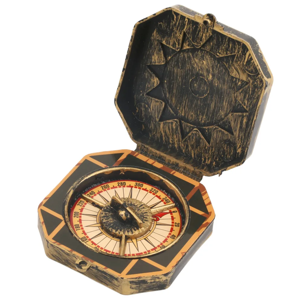 Hot-Pirate-Captain-Costume-Toy-Nautical-Compass-Halloween-Party-Kids-Gift-New-Sale