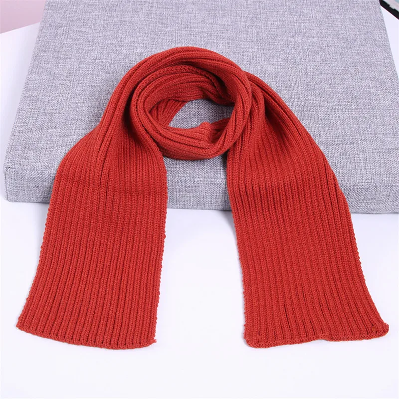 orange red scarf