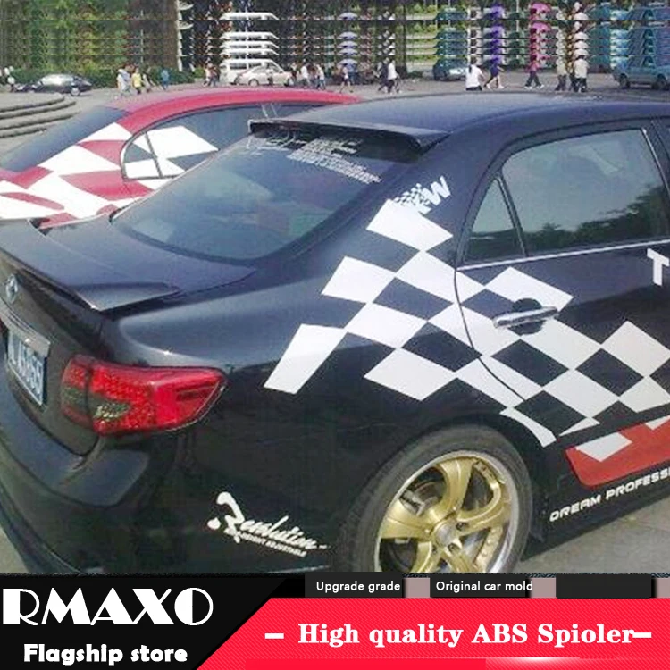 

For TOYOTA Corolla ROOF Spoiler 2006-2012 Corolla High Quality ABS Material Car Rear Wing Primer Color Rear Spoiler
