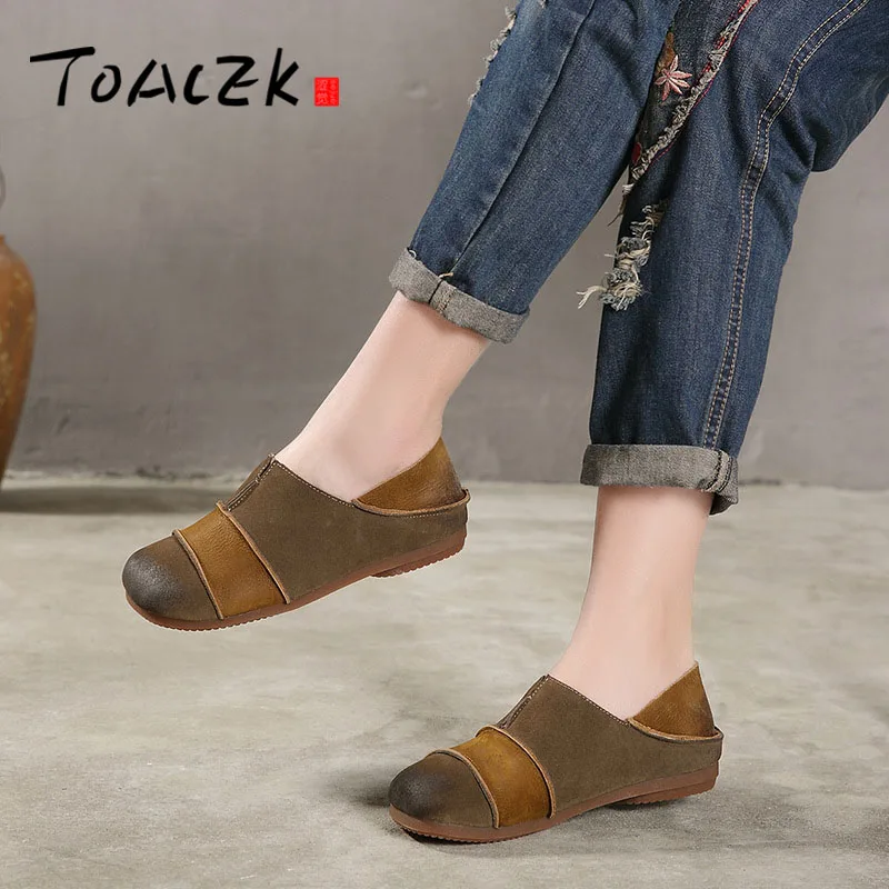 

Autumn Handmade national wind soft bottom women's shoes literature Cotton hemp hundred ride lazy man shoes