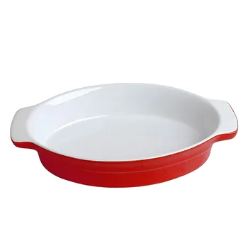 

Ceramic Different Shape Baking Tray Color Plate Pudding Bowl Microwave Oven Baking Dish