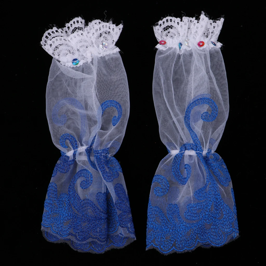 Puff Sleeve Off Shoulder Dress Princess Dress for 1/3 BJD DOD Dollfie Night Lolita Doll Wedding Party Outfit Blue