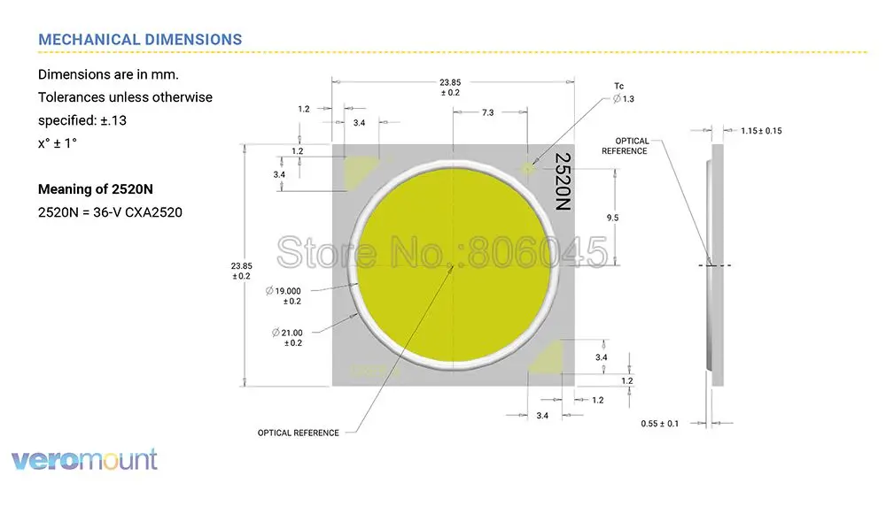 Cree CXA1304 CXA1507 CXA1816 CXA1820 CXA2011 CXA2520 CXA2530 CXA2540 CXA3050 нейтральный белый/теплый белый COB Чип-диод светодиодный массив