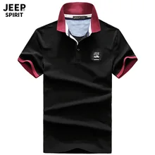 JEEP SPIRIT Polo мужская рубашка летние поло рубашка хлопок отложной воротник Твердые Топы И Футболки Поло para hombre повседневные военные Hombre