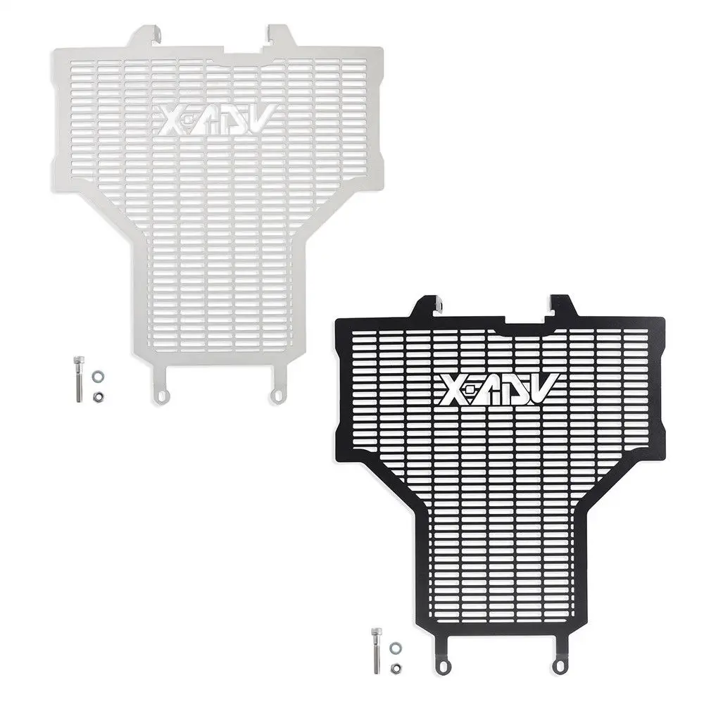 

LJBKOALL Motorcycle Radiator Side Guard Grill Grille Cover Protector for Honda X-ADV XADV 750 2017-2018 Black Silver Colors