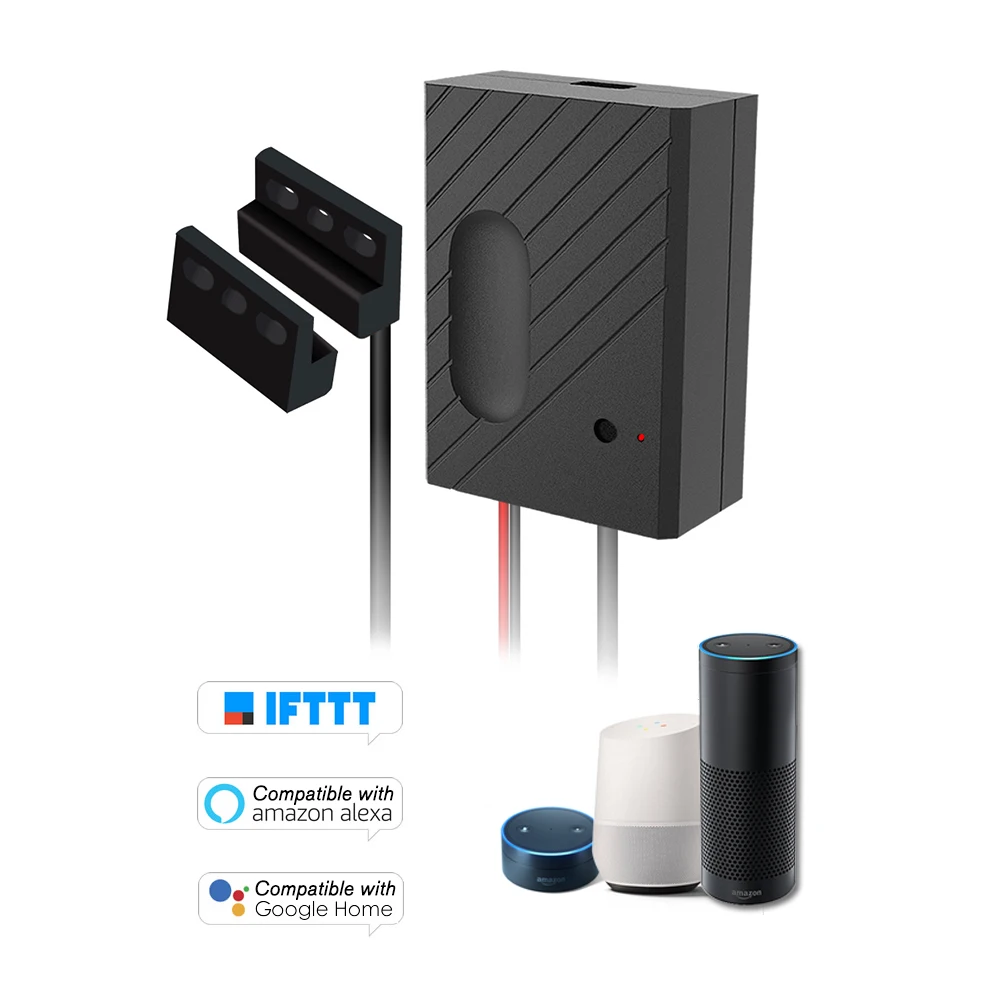 

EACHEN WiFi Smart Switch Garage Door Controller Compatible Garage Door Opener Phone Remote Control Timing Function Voice Control