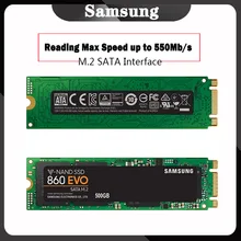 Samsung внутренний SSD 860 EVO M.2 250 ГБ 500 ГБ 1 ТБ 2 т твердотельный накопитель HDD жесткий высокоскоростной для ноутбука ПК компьютера рабочего стола